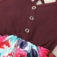 thumbnail image 4 of Fesfesfes Toddler Baby Girl French Ribbed Sling Fashion Printed Dress Girls Dress Suit Spring Saving Sale, 4 of 7