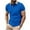 Blue, variant on Hvyesh Men's Casual Short Sleeve Golf Shirts Classic Button Summer Collared Golf Top T-Shirt with Pocket