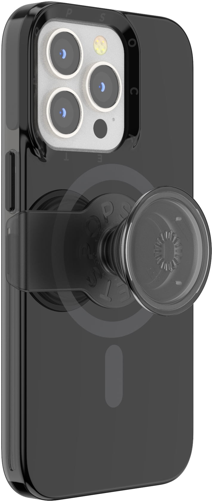 PopSockets PopCase for MagSafe iPhone 13 Pro Phone Case with Integrated PopGrip Slide, Black