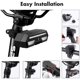thumbnail image 4 of luz trasera de bicicleta con intermitente inalámbrico - Resistente al agua - Recargable por USB - Control inteligente de luces de advertencia JFHHH pequeña, 4 of 4