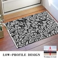 thumbnail image 3 of Black Boho Tribal Feathers Pattern Door Rugs,Washable Non Slip Door Mats Indoor,Decorative Door Mats,Entry Mat Indoor for Entrance,Bedroom,Kitchen,Bathroom,16"x24", 3 of 6