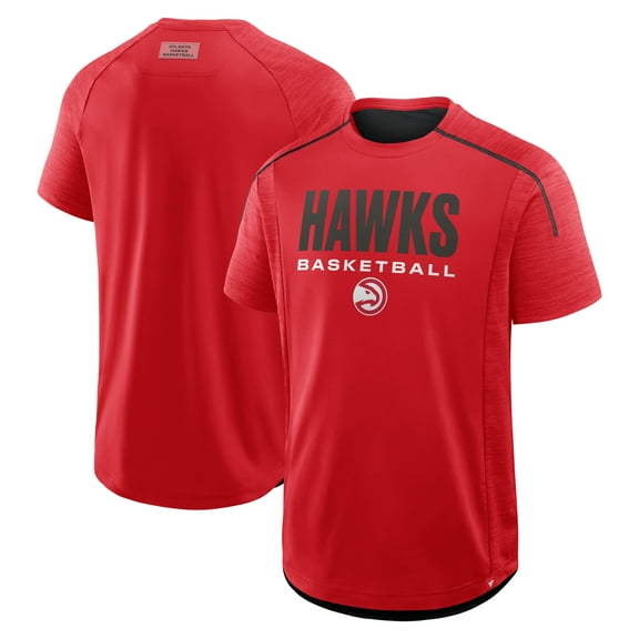 Men's Fanatics Red Atlanta Hawks Inbound Pass Play Practice T-Shirt