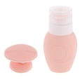 thumbnail image 1 of Botella de viaje de 70 ml para líquidos Envase cosmético de maquillaje de silicona a prueba de Rosado Colcomx Botellas de viaje vacías, 1 of 5