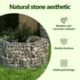 thumbnail image 4 of vidaXL Gabion Raised Bed Silver Galvanized steel Heavy Weight Endurance 39.4"x35.4"x19.7", 4 of 9