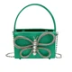 thumbnail image 3 of Bolsos de hombro cuadrados pequeños con cierre de PU, con cadena y cierre, de alta calidad, para mujer, con diamantes y mariposas, estilo nuevo 2024, 3 of 5