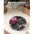 thumbnail image 5 of Radicaln Marble Jewelry Dish 5 Inch Handmade Black Trinket Dish Ring Holder, Aesthetic Room Decor for Women, Decorative Candle Plate, Key Bowl for Vanity, 5 of 7
