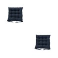 thumbnail image 1 of Inteprter Cojín de asiento de lino, transpirable, cuadrado, verano, Color sólido, que no se desvanece, sillón de oficina en casa, almohadilla Azul oscuro 2Conjunto, 1 of 6