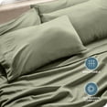 thumbnail image 6 of Bare Home Pillowcase Set - Premium 1800 Collection - Double Brushed - Ultra Soft - Standard Size, Sage, 4 Count, 6 of 8