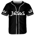 thumbnail image 2 of Lotusprinthandmade Personalized Jesus Christian Baseball Jersey XS-5XL Multicolor (XS), christian themed sportswear, 2 of 5