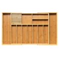 thumbnail image 1 of Organizador de utensilios de cocina VaeFae de bambú expandible, 10-12 compartimentos, 1 of 6