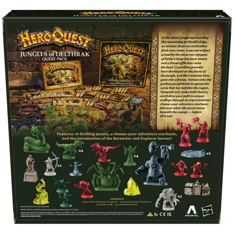 HeroQuest Jungles of Delthrak Quest Pack Expansion - Walmart.com