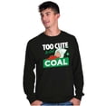 thumbnail image 5 of Swee'Pea Too Cute Get Coal Christmas Long Sleeve TShirt Men Women Brisco Brands S, 5 of 6