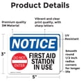 thumbnail image 2 of (2 Pack) First Aid Station In Use Sign, 2 of 7