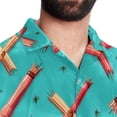 thumbnail image 5 of Easter Cross Men's Casual Hawaiian Shirts, Printed Button Down Short Sleeve Summer Beach Tops with Spread Collar - Unisex, 5 of 6