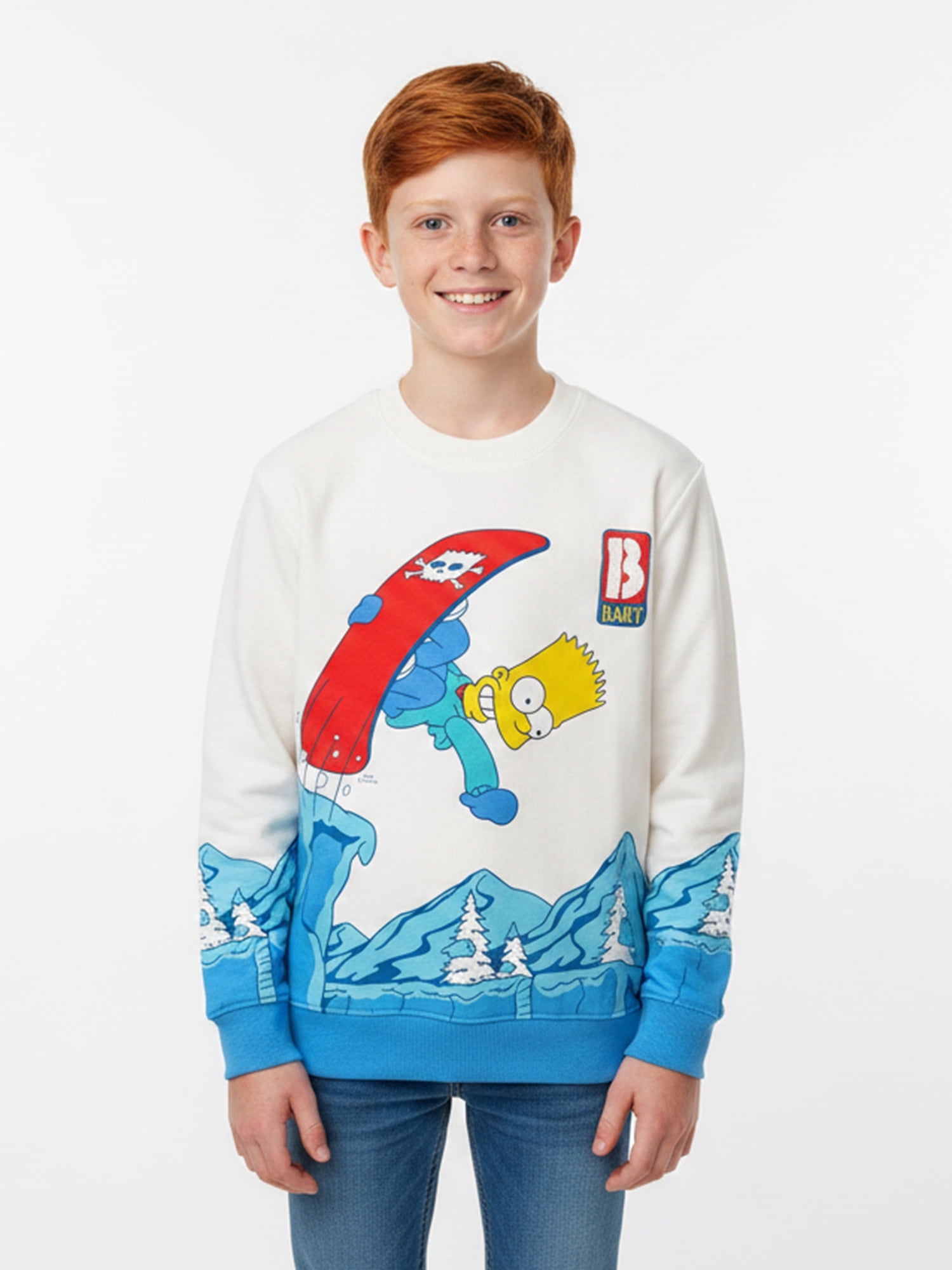 The Simpsons, Boys' & Big Boys' Graphic Scenic Sweatshirt, Sizes XS-XXL