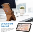 thumbnail image 2 of TOP SHE Case for Apple iPhone XS Max (6.5"), iPhone XS Max Case (6.5 Inch) - Synthetic Leather Protective Case with Card Slot / Kickstand, Slim Fit Lightweight Simple Fashion Cover (Brown), 2 of 7