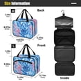 thumbnail image 3 of Travel Toiletry Bag with Metal Hook Large Capacity Cosmetic Bag Toiletry Bags for Travel, Gym, Camping Watercolor Kelp Pattern, 3 of 9