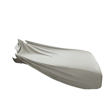 SureFit Hampstead Stretch Velvet Slipcovers  Large Sectional Cushion Covers - 40x40x8 Light Gray