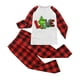 thumbnail image 2 of Conjuntos de pijamas navideños familiares a juego Grinch 2024, pijama de Grinch con parte superior y pantalones de pijama a cuadros, pijama de Grinch para niños y adultos para la familia, 6 Años, 2 of 4