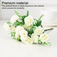 thumbnail image 3 of Wosthever 4X flor artificial planta de imitación hogar calcomanía mano de obra multipropósito de larga duración exquisitas flores falsas Decoración Blanco, 3 of 6