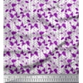 thumbnail image 1 of Soimoi Rayon Fabric Square,Leaves & Floral Artistic Print Sewing Fabric Yard 56 Inch Wide, 1 of 1