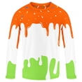 thumbnail image 3 of TGPMGRZ Ice Cream Swim Shirts for Boys Long Sleeve Rash Guard UPF 50+ Swimwear Tops Summer Beach Orange 9-10 Years, 3 of 5