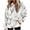 #0413-White, variant on Uootdi Christmas Hoodies for Women Fleece Christmas Gift Classic Print Long Sleeve Sweatshirt Baggy Drawstring Pullover Winte r Warm Sweaters with Pocket