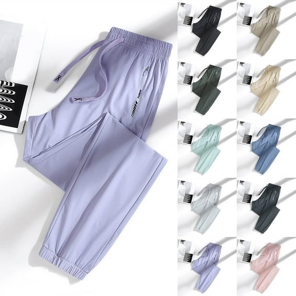 Women's Golf Pants Regular Fit Casual Trendy Breathable Coolmance Quick Drying Unisex Pants, Army Green