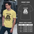 thumbnail image 6 of Greenyef Graphics I Paused My Game to Be Here Gamer Gift Funny Tee Men's T-Shirt Style-39 (Cornsilk & Black, Medium), 6 of 6