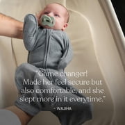 HALO SleepSack SwaddleStretch, Arms Up or Extended Arms, Newborn Baby Swaddle, 0 – 3 months, 0.5 TOG, Grey