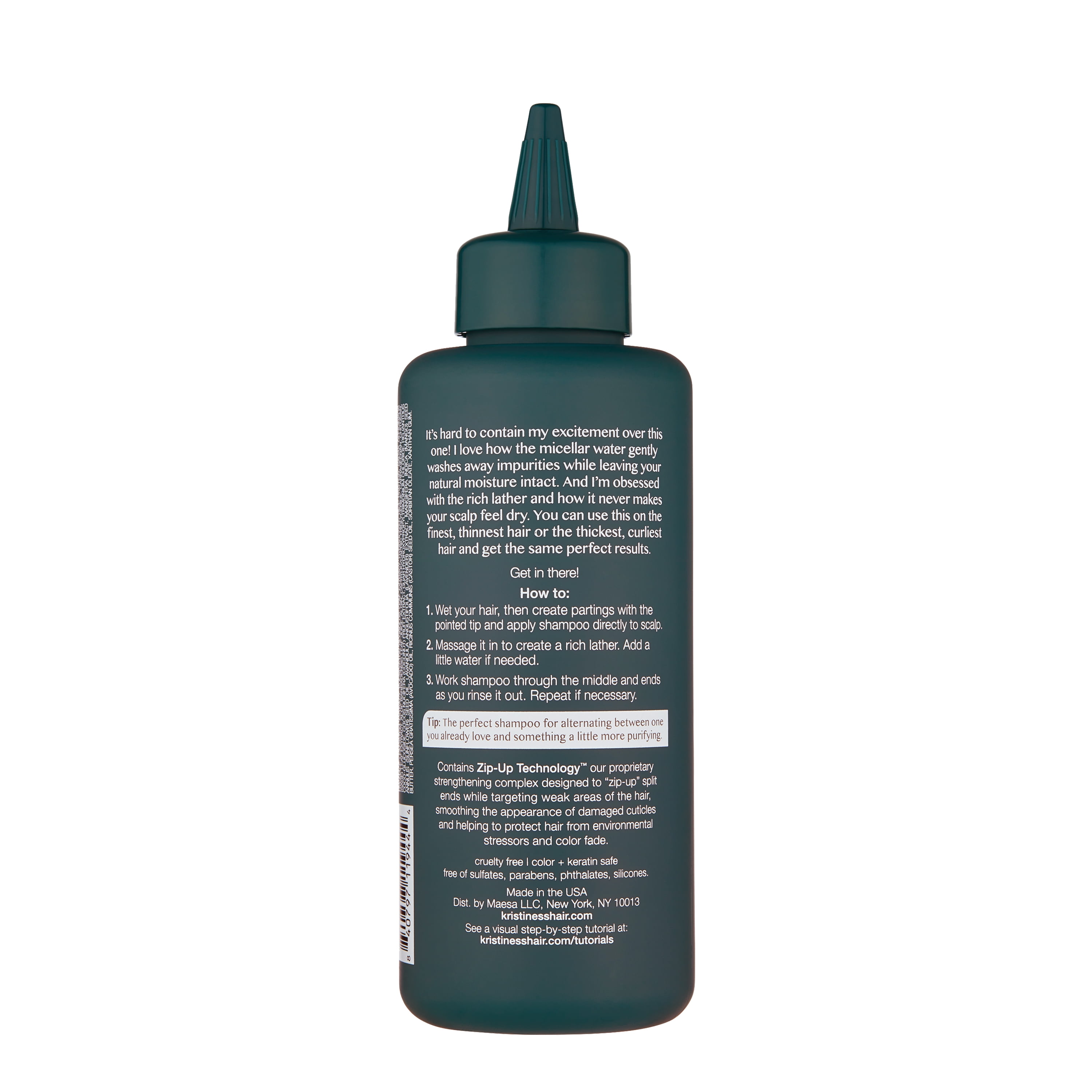 Kristin Ess Hair Scalp Purifying Micellar Shampoo for Deep Cleansing, 10oz