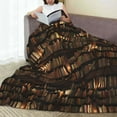 thumbnail image 6 of Cauagu Bookshelves Pattern Flannel Bed Blankets,Fleece Blanket Comfortable Air Conditioning Blanket for Sofa Bed Travel Couch & Living Room -60"x50", 6 of 8