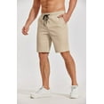 thumbnail image 5 of COOFANDY Men Casual Shorts Cotton Stretch Waist Chino Shorts Summer Beach Vacation Travel, 5 of 9