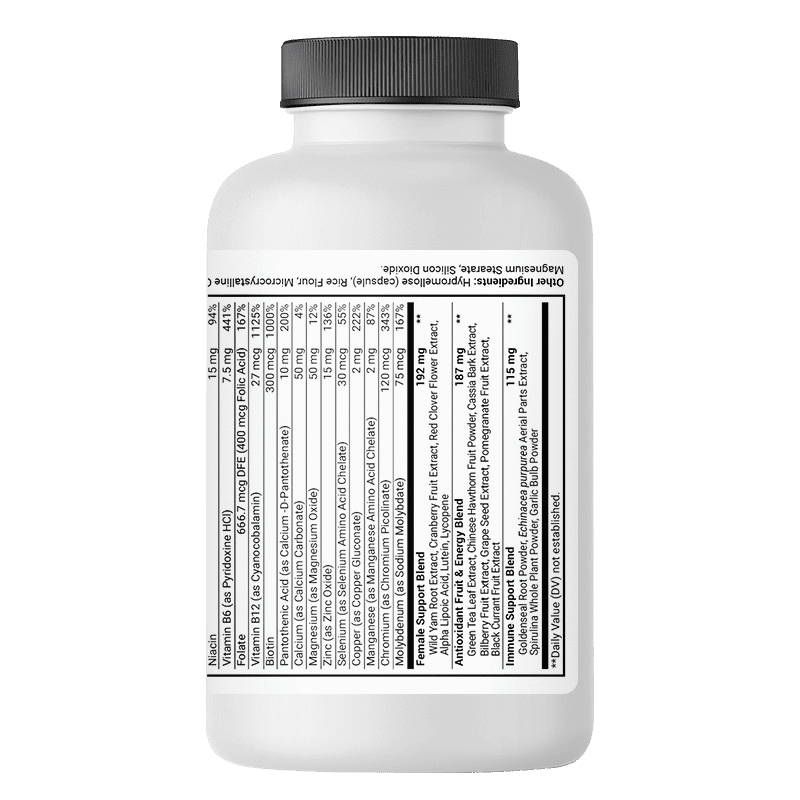 Oppuland Gold Women’s Daily Multivitamin – 120 Capsules – 37 Essential Nutrients with Antioxidants, Energy & Metabolism Support, Bone & Joint Health – Daily Multivitamin Supplement for Women