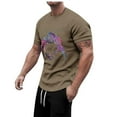 thumbnail image 2 of Men's Summer Home Short Sleeved Round Neck Short Sleeved T Shirt Hop Graf Fiti Rugby/football T Shirts for Men Short Sleeve Lightweight T Shirts Large T Shirts Neck Top for Men T Shirts with Pockets, 2 of 5