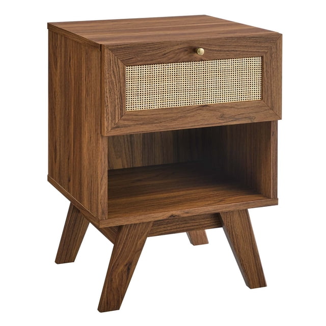 Mesa decorativa Modway Soma de nogal, 39 x 39 x 55 cm