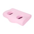 thumbnail image 2 of Almohada para perforaciones orejas, ideal para usar con auriculares y pendientes. Transpirable, ergonómica, para dormitorio y hogar. Cojín cervical Rosa, 2 of 8