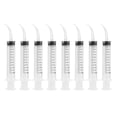 thumbnail image 1 of 8 irrigadores dentales desechables con punta curva para el cuidado dental., 1 of 7
