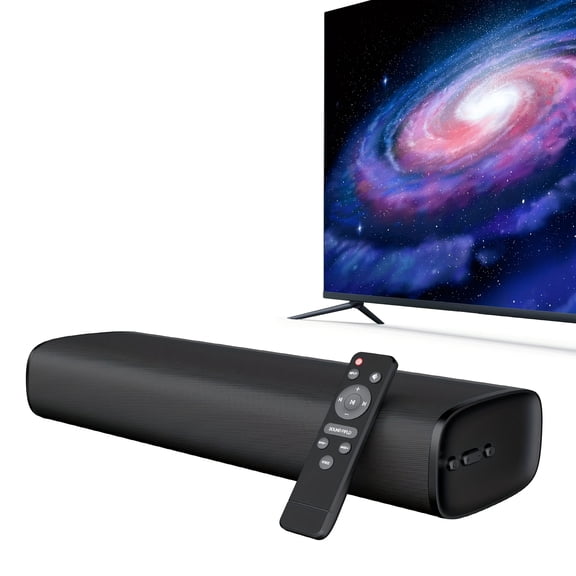 TV SoundBar, Sound Bars for Smart TV, Wireless Speaker Small Soundbars with ARC/Optical/AUX Connection, Home Theater Audio SoundBar, with Infrared Remote Control