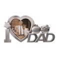 thumbnail image 1 of I Love Dad Metal Picture Photo Frame (Silver), 1 of 5