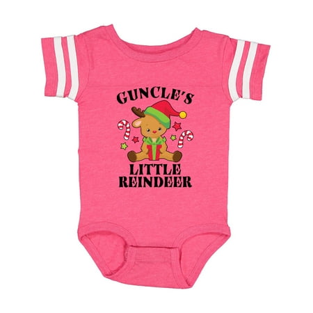 

Inktastic Christmas Guncle s Little Reindeer with Candy Canes Gift Baby Boy or Baby Girl Bodysuit