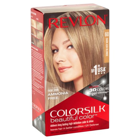 Revlon ColorSilk Beautiful Color 60 Dark Ash Blonde Hair Color, 1 ...