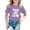 Purple, variant on XEGLSBU T Shirts for Girls 10-12 Cropped Children's Casual Letter Pattern Print Multicolor Round Neck Short Sleeves Red Size 12-13 Years