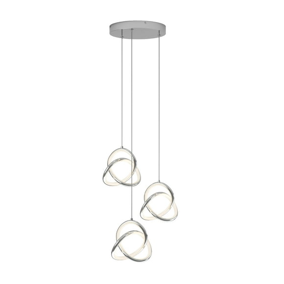 Artika Zephyr Modern LED Pendant Light, Chrome