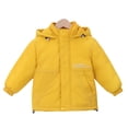 thumbnail image 2 of KYAIGUO Toddler Kids Girls Boys Winter Puffer Jacket Outwear Baby down Hooded Warm Padded Jacket Coats Long Sleeve Solid Color Zip-Up Light Casual Warm Outwear for 2-8 Years, 2 of 7
