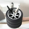 thumbnail image 4 of Pouches For Organization Foreign Trade Creative Office Supplies Decoration Pen Holder Tire Shape Gift Desktop Storage Pvc Tire Pen Holder, 4 of 7