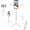 white, variant on New 6 in 1 Selfie Stick with Fill Light - Cellphone Selfiestick with Remote, Bluetooth Remote Control,and Stable Three-Legged Support, Selfie Stick for Video Recording (Black)