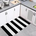 thumbnail image 3 of Black And White Striped Rug, Washable, Modern Rug, Outdoor, Shaggy Carpet For Living Room, Kitchen, Kids Room, 60 X 90 Cm, 3 of 4