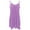 Purple, variant on IROINNID Shift Dress For Women Ladies Mid-Waist Loose Button Solid Color Sleeveless Suspender Dress V-Neck Short Dress