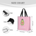 thumbnail image 4 of JUNZAN Tote Bags for Women Girls,Large Capacity Bag Reusable Grocery Shoulder Bag with Inner Pockets(Cute Avocado), 4 of 9